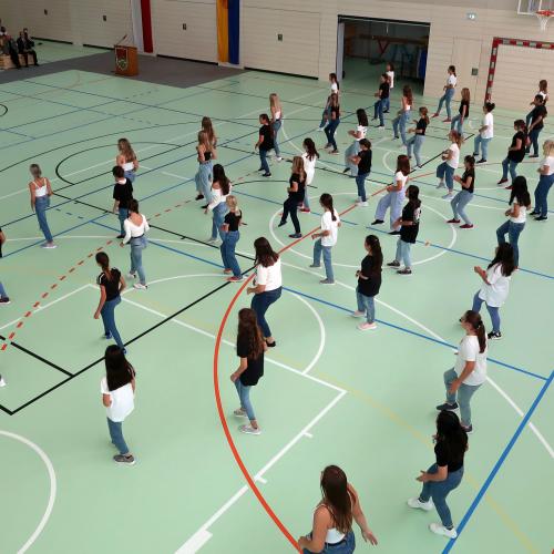 Tanzeinlage der Schülerinnen und Schüler der 2. und 3. Klassen