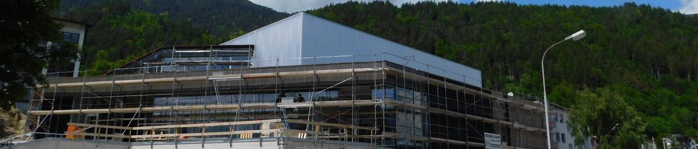 Baustelle Sporthalle Südostseite