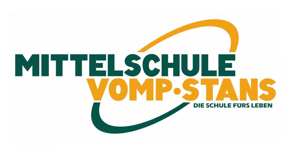 Logo der Mittelschule Vomp Stans weiß