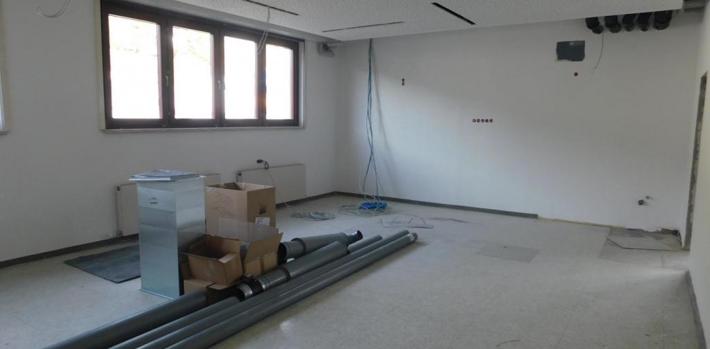 Baustelle neuer Physiksaal