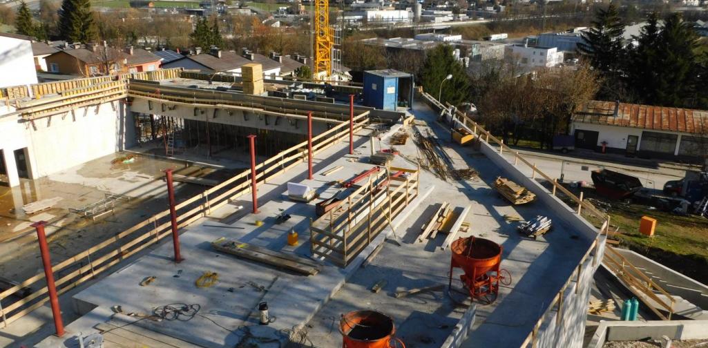 Rohbau Tribünenbereich