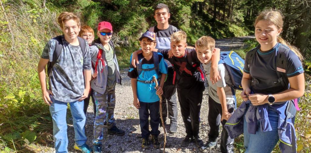 Wandertag 5 Schülergruppe