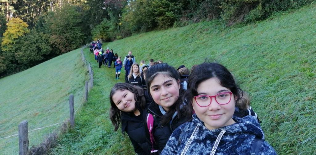 Wandertag 8 Schülergruppe